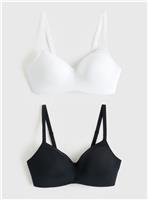 Underwired T-Shirt Balcony Bra 2 Pack 40D