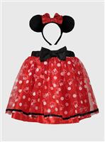 Disney Minnie Red Tutu & Headband 3-5 years