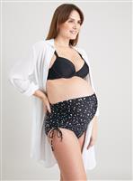 MATERNITY Black Polka Dot Tankini Bottoms 8