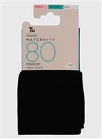 MATERNITY Black Opaque 80 Denier Tights S