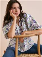 Everbelle Floral Bloom Poplin Blouse 16