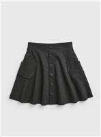 Grey Heart Pocket Jersey Skirt 8 years