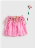 Disney Princess Aurora Skirt & Rose Wand 6-8 years