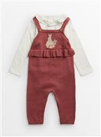 Peter Rabbit Knitted Dungarees Set 3-6 months