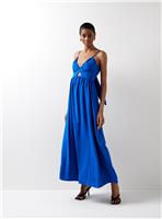 For All The Love Tie Back Ruched Bust Midaxi Dress 12