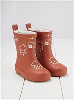GRASS & AIR Burnt Orange Colour Changing Kids Winter Wellies 12 Infant