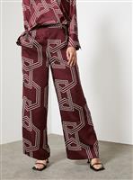 For All The Love Printed Satin Wide Leg Co-ord Trouser 6