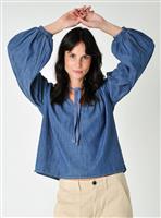 BURGS Temple Chambray Blouse 8