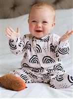 FRED & NOAH Milk Rainbow Sleepsuit 6-12 months