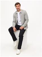 Black Denim Straight Leg Jeans 42R