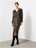 For All the Love Printed Batwing Drape Dress 10