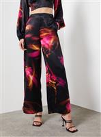 For All the Love Printed Satin Wide Leg Co-ord Trouser 14