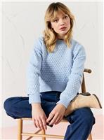 EVERBELLE Blue Bobble Stitch Jumper 8