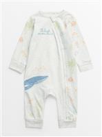 The Snail And The Whale Grey Sleepsuit Newborn