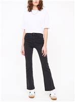 Black Flared Denim Jeans 12L