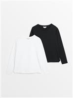 MATERNITY Nursing Long Sleeve Plain Top 2 Pack 22