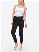 Black Shape High Waisted Skinny Jeans 8L