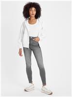 Grey Shape High Waisted Skinny Jeans 8R