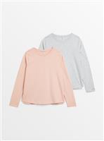 MATERNITY Nursing Plain Long Sleeve Top 2 Pack 18