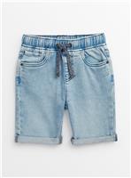 Light Blue Loopback Denim Shorts 13 years