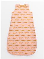 Tu X Scion Pink Mr Fox 1.5 Tog Sleeping Bag & Cot Sheet Set 6-12 months