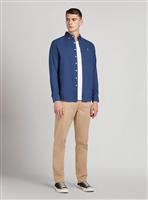 FARAH Drayton Long Sleeve Shirt Blue XL