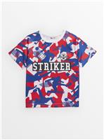 Football Print Striker Tech T-Shirt 14 years