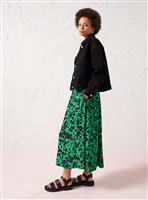 EVERBELLE Green Animal Print Maxi Skirt 6