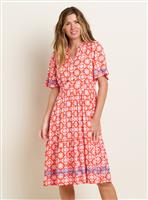 BRAKEBURN Moroccan Tile Midi Dress 10