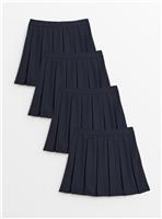 4 Pack Navy Pleated Skirts 9 years