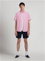 FARAH Drayton Short Sleeve Button Down Oxford Shirt L