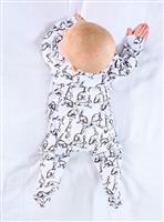 FRED & NOAH Hare Print Sleepsuit 0-3 Month
