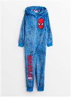 Marvel Spider-Man Blue Printed All-In-One 3-4 years