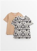 MATERNITY Nursing Aztec Print Short Sleeve T-Shirts 2 Pack 20