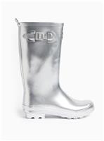 Silver Metallic Long Wellies 4