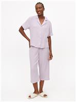 Lilac Double Cloth Traditional Pyjamas S