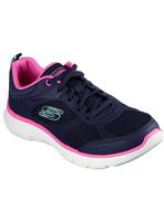 SKECHERS Flex Appeal 5.0 Fresh Touch Trainers Navy And Hot Pink 3