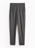 PETITE Charcoal Ponte Tapered Leg Trousers 18