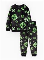 Minecraft Black & Green Pyjama Set 5-6 years