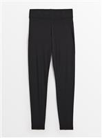 PETITE Black Modal Blend Leggings M