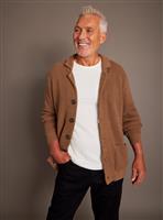 UNION WORKS Brown Revere Collar Cardigan XXXXL