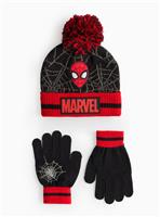 Marvel Spider-Man Knitted Hat & Gloves Set 10-13 years