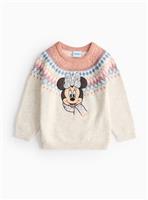 Disney Minnie Mouse Christmas Knitted Jumper 1-2 years