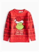 The Grinch Red Christmas Jumper 6 years