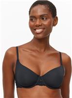 Black Dual Moulded Lace Underwired Bra 38C