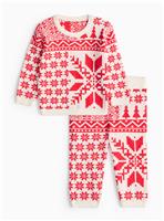Matching Family Baby Christmas Fair Isle Knitted Set 3-6 months