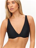 Flexform Black Non Padded Plunge Bra 32B
