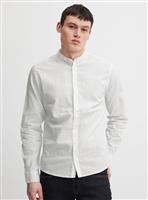 CASUAL FRIDAY CFANTON White Linen Long Sleeve Shirt M