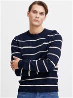 CASUAL FRIDAY CFKARL Navy Striped Knit XL