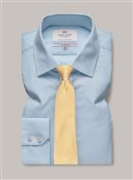 HAWES & CURTIS Blue Poplin Classic Shirt 17 - 36